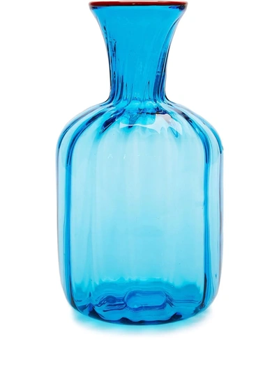 La Doublej Murano Glass Carafe In Light Blue
