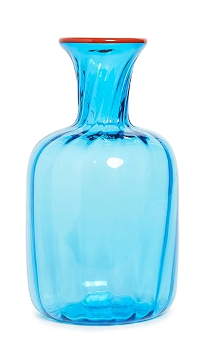 La Doublej Murano Glass Carafe In Light Blue