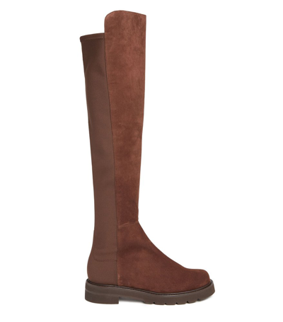 Stuart Weitzman , 5050 Lift, Private Sale Ss23 40 Off, Walnut, Suede In Brown