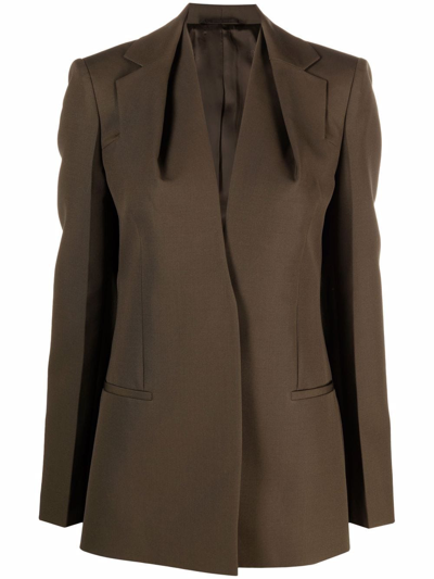 ジャケット Givenchy Single-Breasted Grain De Poudre Tuxedo Jacket Givenchy single-breasted Tailored Suit Jacket | Blue