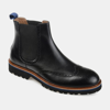 Thomas & Vine Men's Nash Wingtip Chelsea Boot In Black