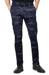 X-ray Belted Tactical Cargo Pants In Navy Camo