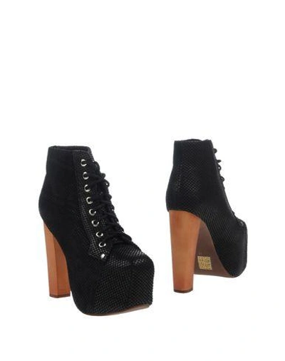 Jeffrey Campbell Ankle Boots In Black