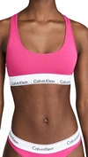 Calvin Klein Underwear Modern Cotton Unlined Bralette In Party Pink670