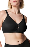 Spanxr Low Profile Cushioned Underwire Minimizer Bra In Very Black