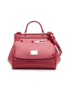 Dolce & Gabbana Sicily Patent Leather Shoulder Bag In Red