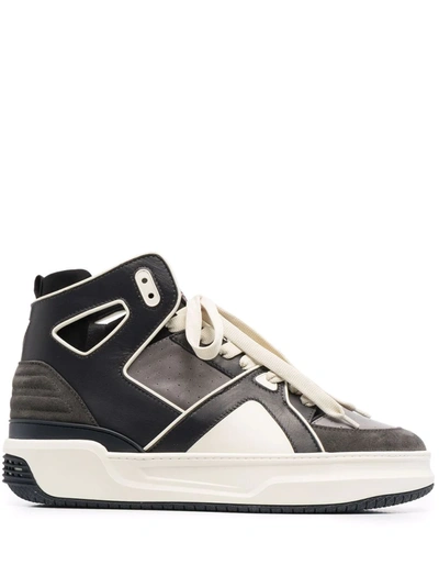 Just Don High Basketball Jd1 Leather Trainers In Black