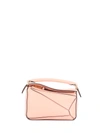 Loewe Mini Puzzle Leather Bag In Blossom