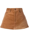 Marc Jacobs Corduroy Mini Skirt In Tan
