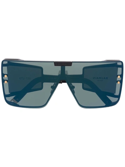 Balmain Eyewear Wonder Boy Square-frame Tinted Sunglasses In Black