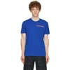 Alexander Mcqueen Blue Selvedge Logo Tape T-shirt