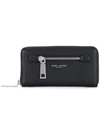 Marc Jacobs Gotham City Standard Continental Wallet In Shadow/silver