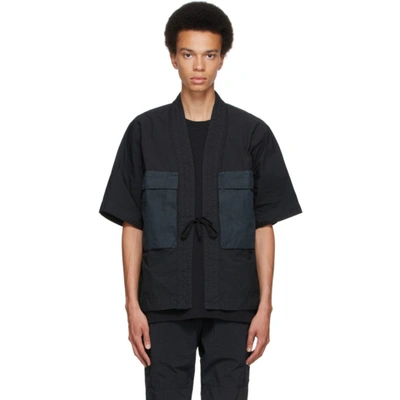 Nemen Black Kimono Jacket In 111ibl | ModeSens