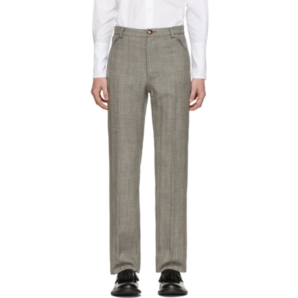 『Stefan Cooke』black zip pocket trousers Stefan Cooke Black Zip Pocket Trousers Stefan Cooke