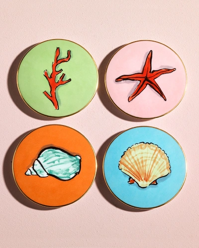 Richard Ginori Neptune's Voyage Coasters, Set Of 4