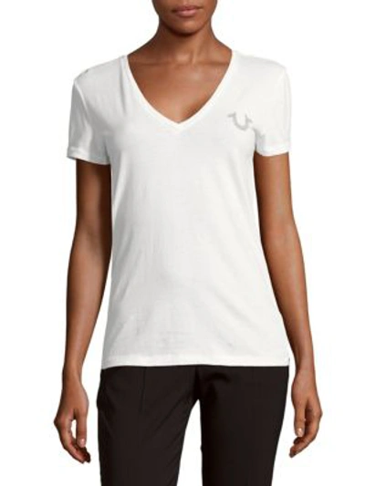 True Religion Cotton Camouflage-logo T-shirt In White