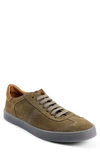 Bruno Magli Men's Bono Suede Transparent-sole Low-top Sneakers In Gray Suede