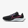 Nike Women's Pegasus 38 Road Running Shoes In Black,lilac,pure Platinum,hyper Pink