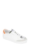 Kenneth Cole New York Women's Kam Guard Eo Lace-up Sneakers Women's Shoes In White/ Neon Orange