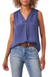 Vince Camuto Rumpled Satin Blouse In Clue