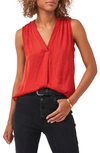 Vince Camuto Rumpled Satin Blouse In Imperial