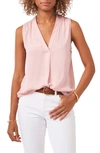 Vince Camuto Rumpled Satin Blouse In Rosehip