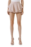 Endless Rose Ruffle Overlay Skort In Dusty Pink