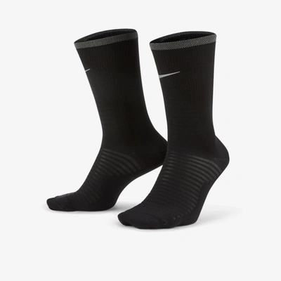Nike Spark Lightweight Running Crew Socks In Black/reflective Silver