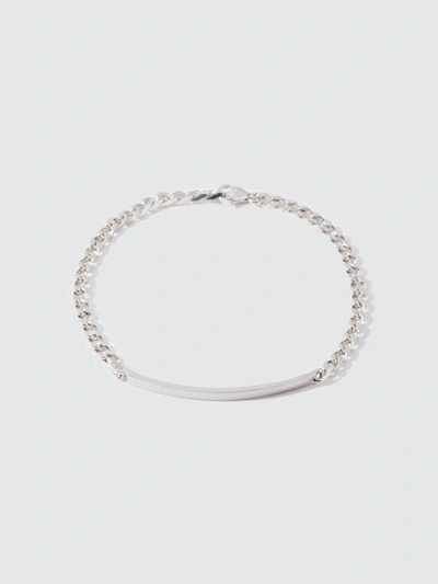 Miansai Sterling Silver Id Chain Bracelet