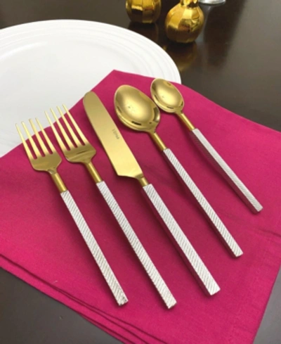Vibhsa 20 Piece Flatware Set, Service For 4 In Gold-tone