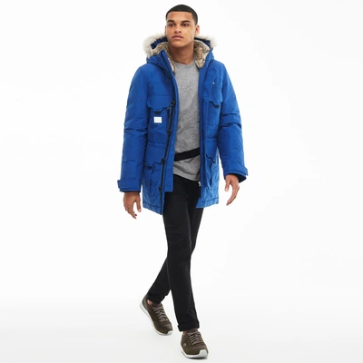 Lacoste Unisex Live Hooded Quilted Parka - Steel Bluesteel Blue | ModeSens