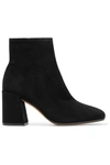 Vince Highbury Classic Square Toe Ankle Booties In Black