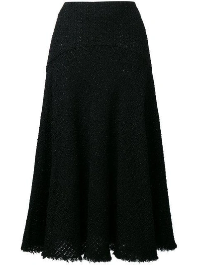 Alexander Mcqueen Metallic Bouclé-tweed Midi Skirt