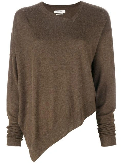 Isabel Marant Étoile - Kelia Asymmetric Sweater  In Brown