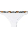 Moschino Teddy Bear Logo Briefs In White