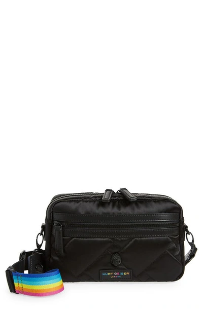 Kurt Geiger Rainbow Crossbody Bag In Black