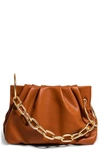 House Of Want Chill Vegan Leather Frame Clutch In Camel