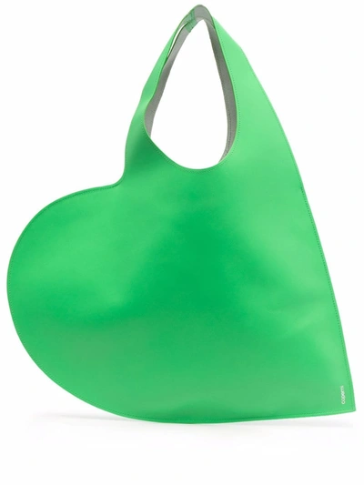 COPERNI HEART-SHAPED LEATHER TOTE BAG 
