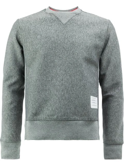 Thom Browne Grey Quilted Argyle Classic Sweatshirt