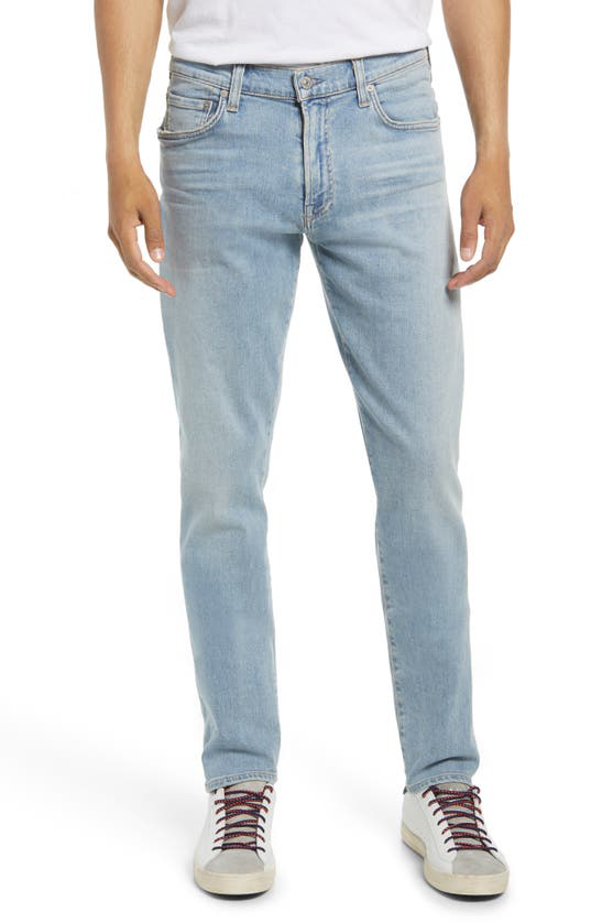 mens light indigo jeans