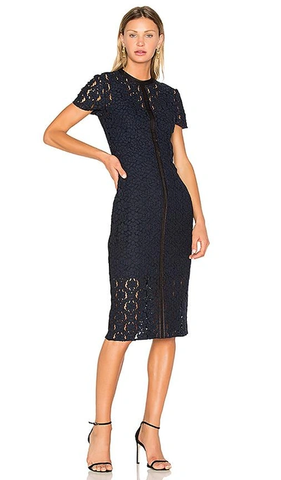 Lover Charlotte Sheath Dress In Navy