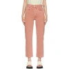 Re/done 70s High Rise Stove Pipe Straight-leg Jeans In Washed Clay