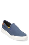 Cole Haan Grandpro Rally Sneaker In Indigo Canvas / Natural Tan