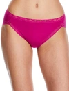 Natori Bliss Cotton French Cut Briefs In Berry Bold
