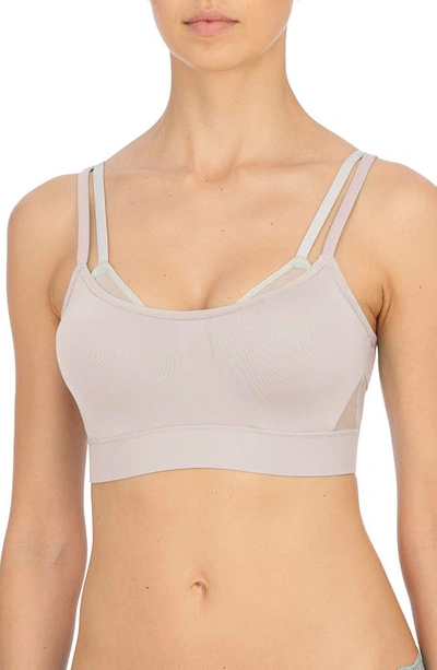 Natori Gravity Contour Underwire Sports Bra In Pink Pearl / Mink