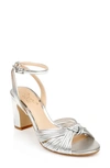Jewel Badgley Mischka Women's Nariah Block Heel Sandals In Silver