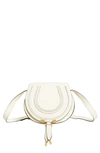 Chloé Small Marcie Crossbody Bag In Natural White/white