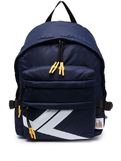 Lanvin Bumpr Jl Nylon Backpack In Navy Blue / White