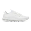 Adidas Originals Fusio 4d Low-top Knitted Sneakers In White
