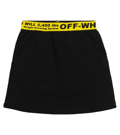 Off-white Kids' Little Girl's & Girl's Off Industrial Sweat Skirt In Black Yellow